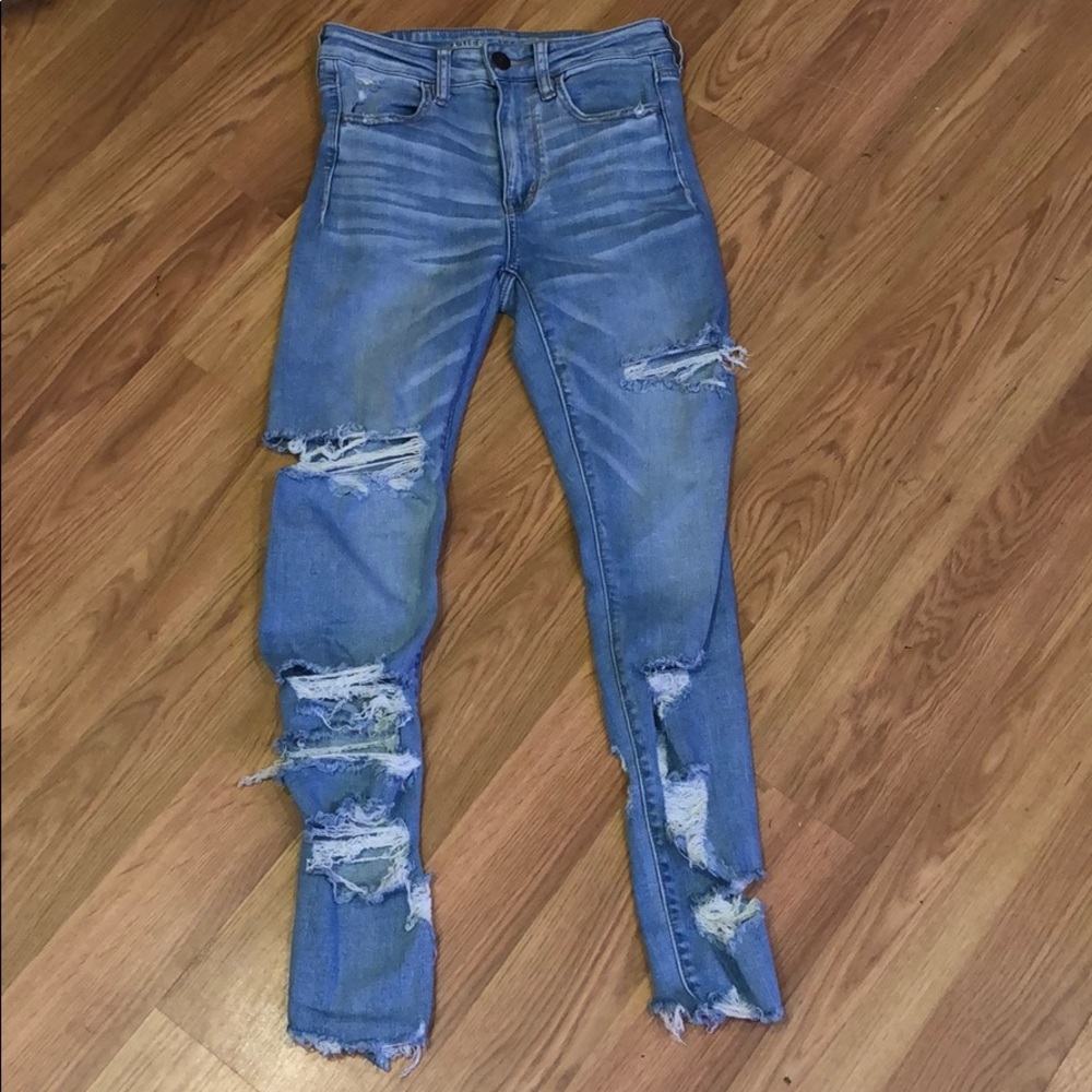 american eagle high rise jeans